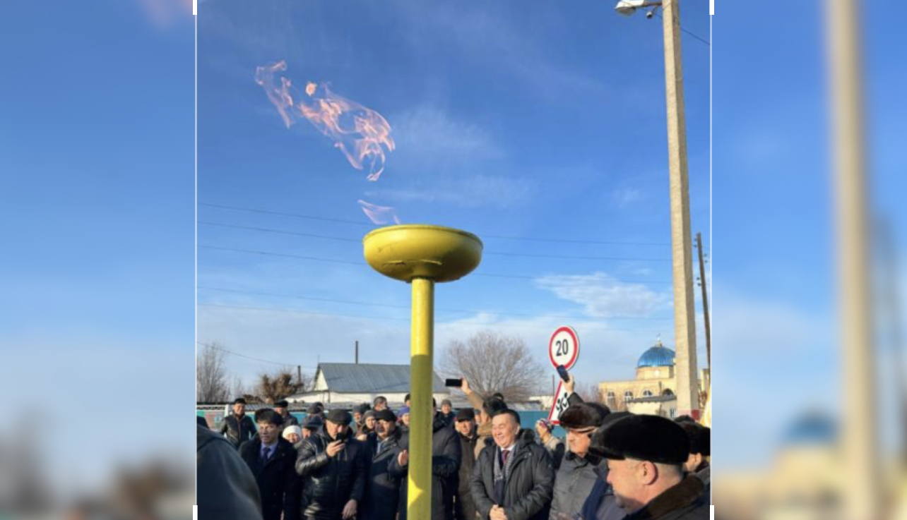 Жамбыл облысы Өрнек ауылына газ берілді