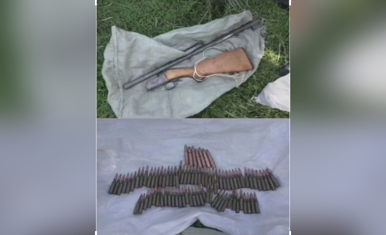 Жамбылдық полицейлер бір тәулік ішінде 6 түрлі жерден  қару-жарақ арсеналдарын  анықтады