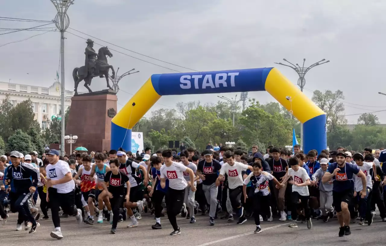 «Бірлік жүгірісі – 2025» республикалық шарасына жамбылдықтар белсенді атсалысты