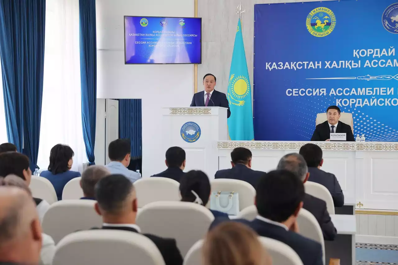 Ербол Қарашөкеев Қордай аудандық ҚХА-ның алғашқы сессиясына қатысты