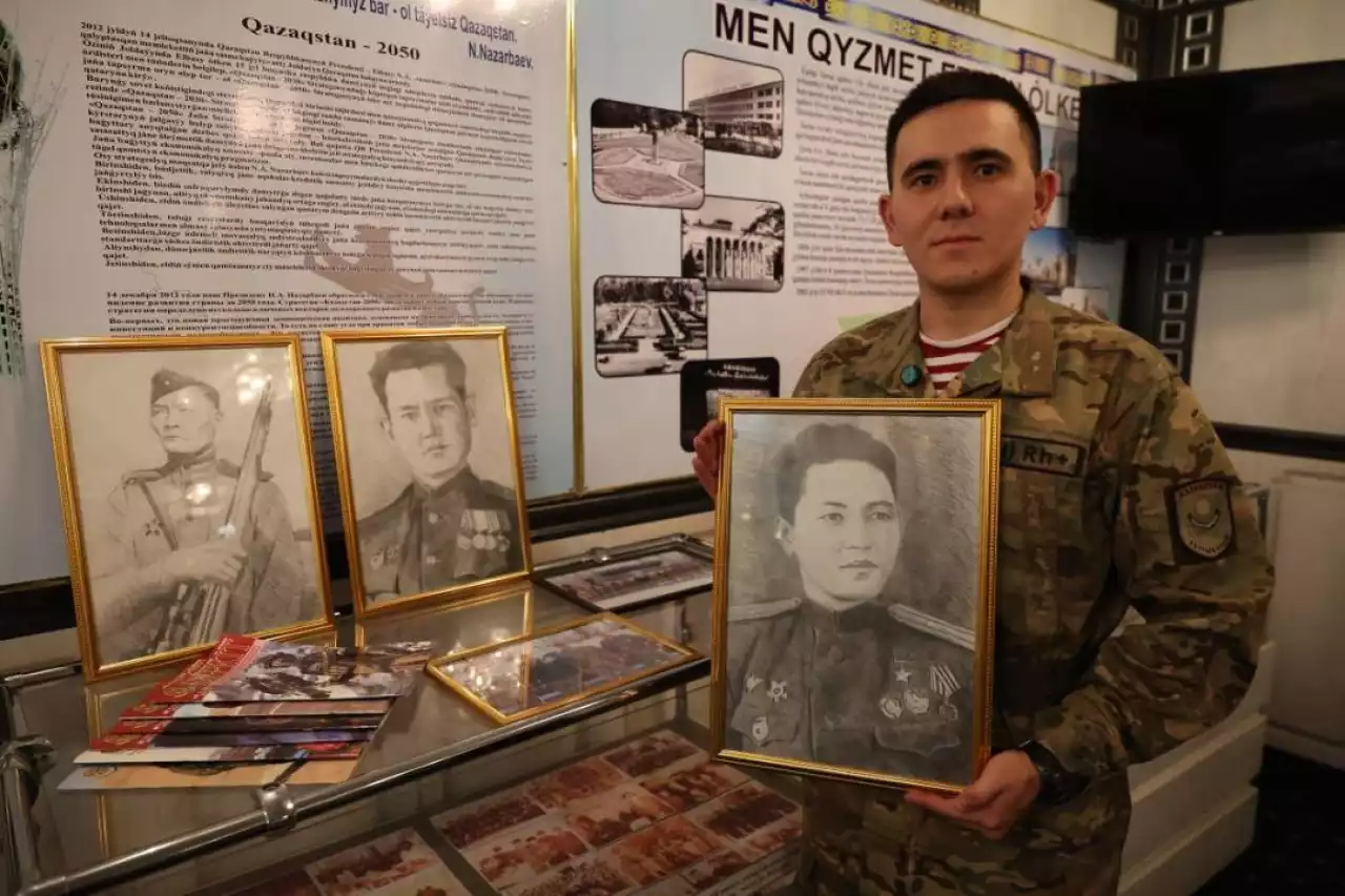 Таразда әскери борышын өтеген сарбаз өз өнерімен көпшілікті тәнтті етті