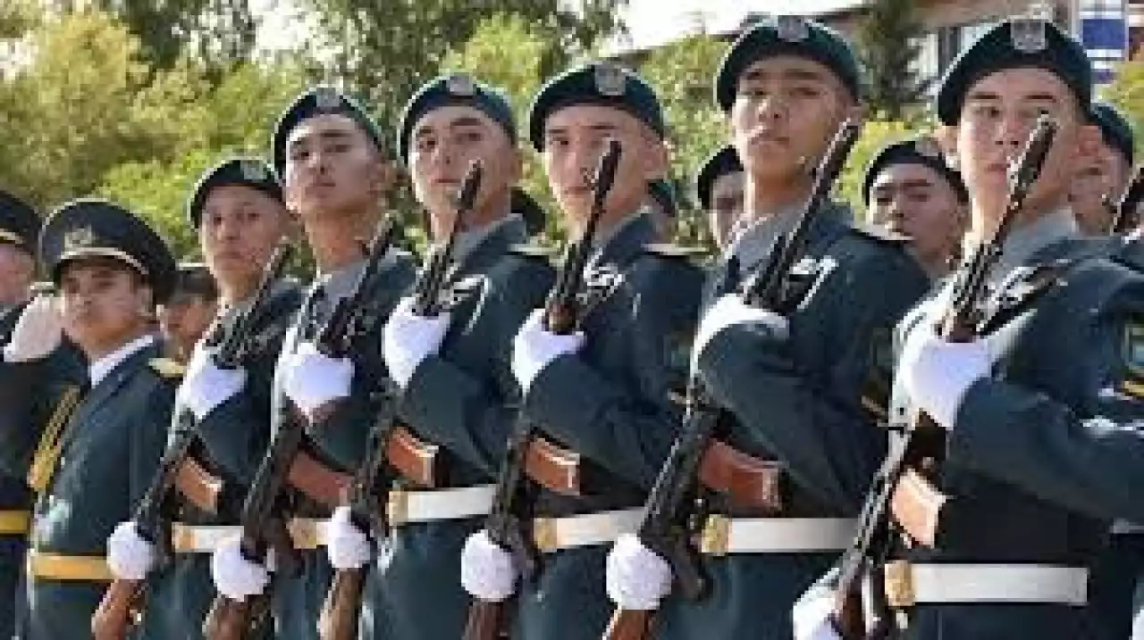 Ұлттық ұлан сапындағы егіздер